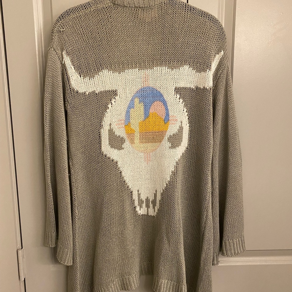 RARE Show Me Your Mumu Easy Ojai Bull Cardigan Sweater Size XS - Picture 6 of 9
